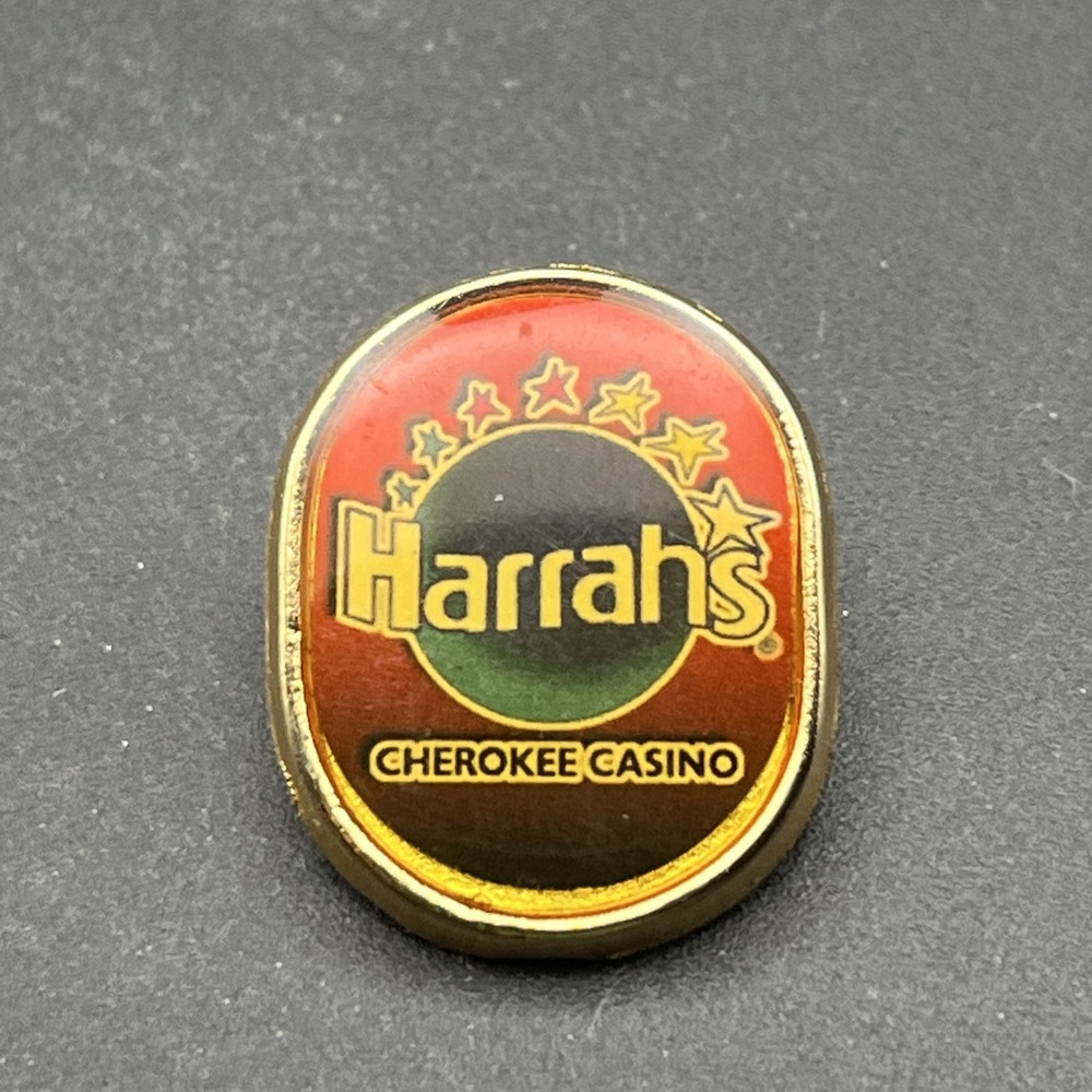 Harrah's Cherokee Casino Gambling Lapel Hat Pin